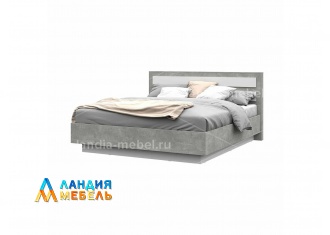 Денвер КР-03 Кровать 1,8*2,0 цвет: белый/ателье светлое