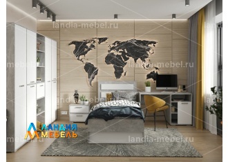 Денвер Стол письменный Ст 01 цвет: белый/ателье светлое