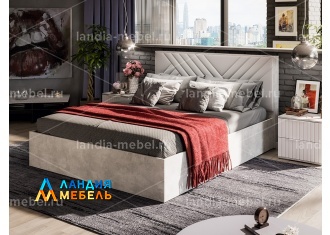 Хилтон Кровать 1600 цвет: ательее светлый/белый