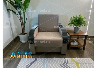 Кресло-кровать Алекс пруж. н/б с накладками 70 см.