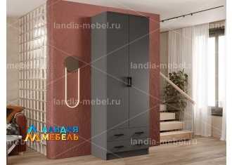 Шкаф Дуэт без зеркал цвет: графит