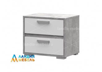 Денвер Тумба прикроватная ТБ01 цвет: белый/ателье светлое
