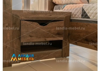 Спальня Лючия Тумба прикроватная цвет: кейптаун/венге